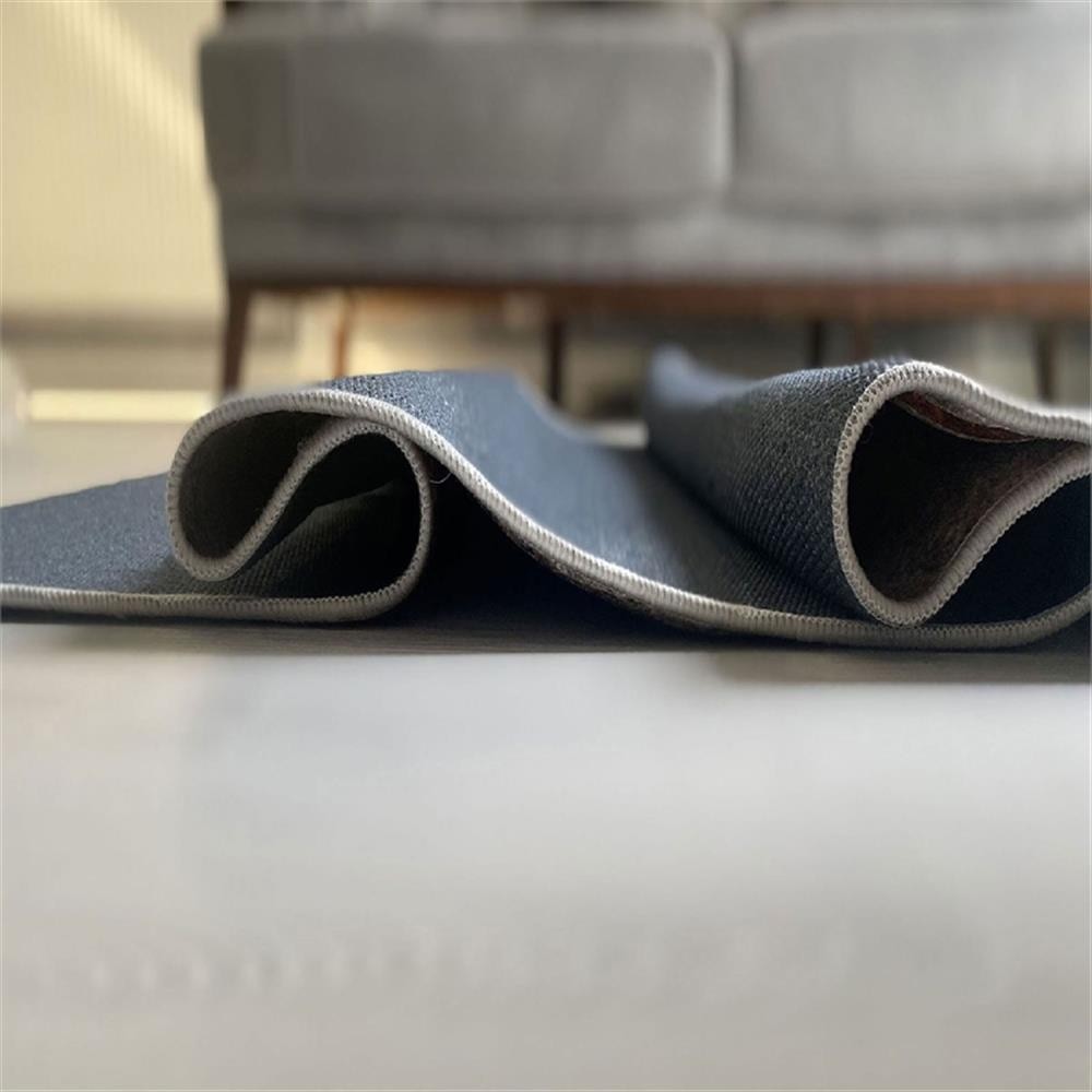 Maklaine Velvet Non-Slip Hall Carpet 100 x 150 in Multi-Color