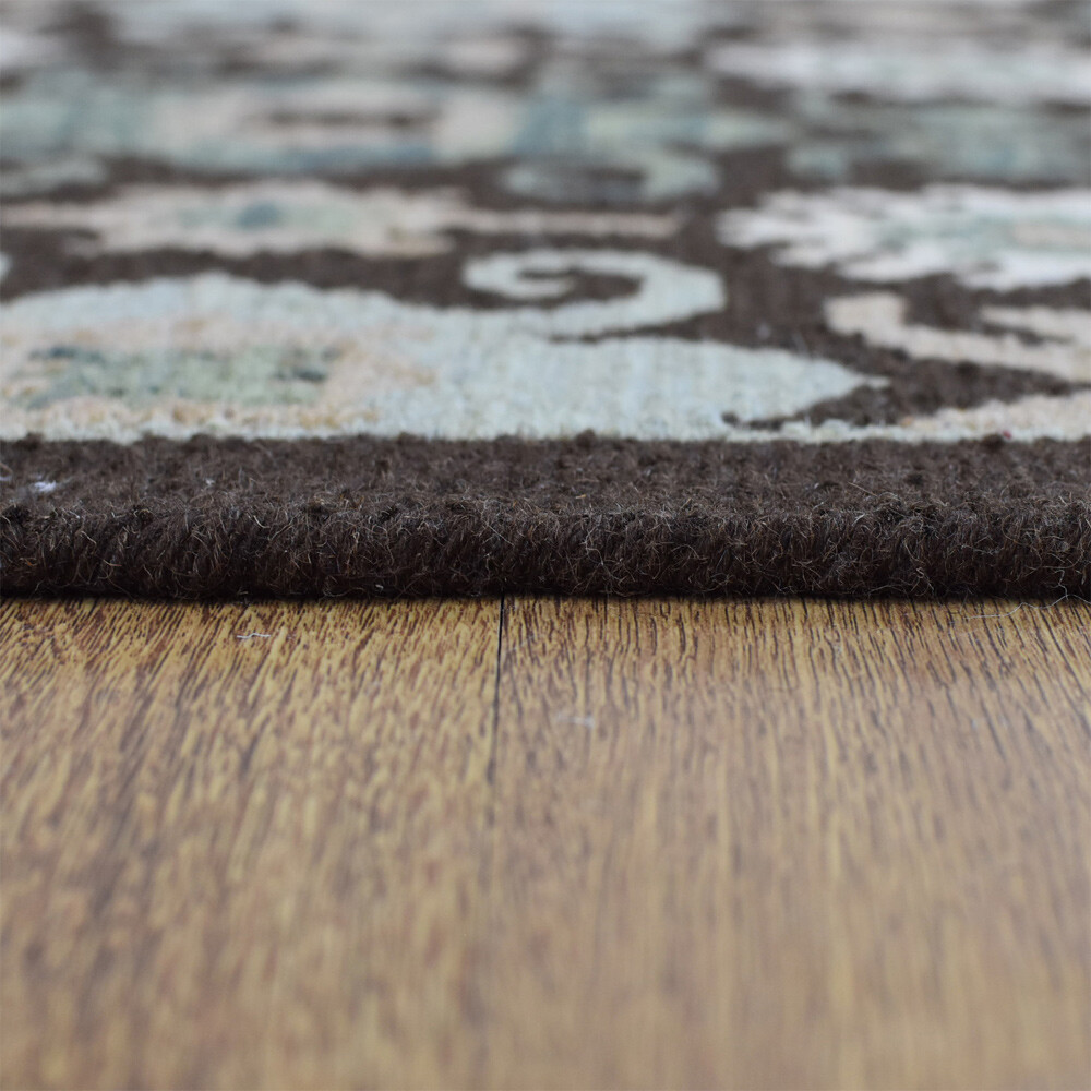 Hand Knotted Wool 9’x12′ Area Rug Oriental Multicolor BBH Homes BBSW0017