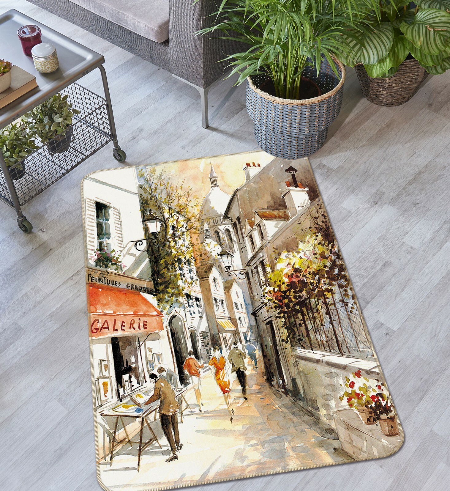 3D Street Oil Painting ZHUA2486 Game Non Slip Rug Mat Photo Carpet Zoe