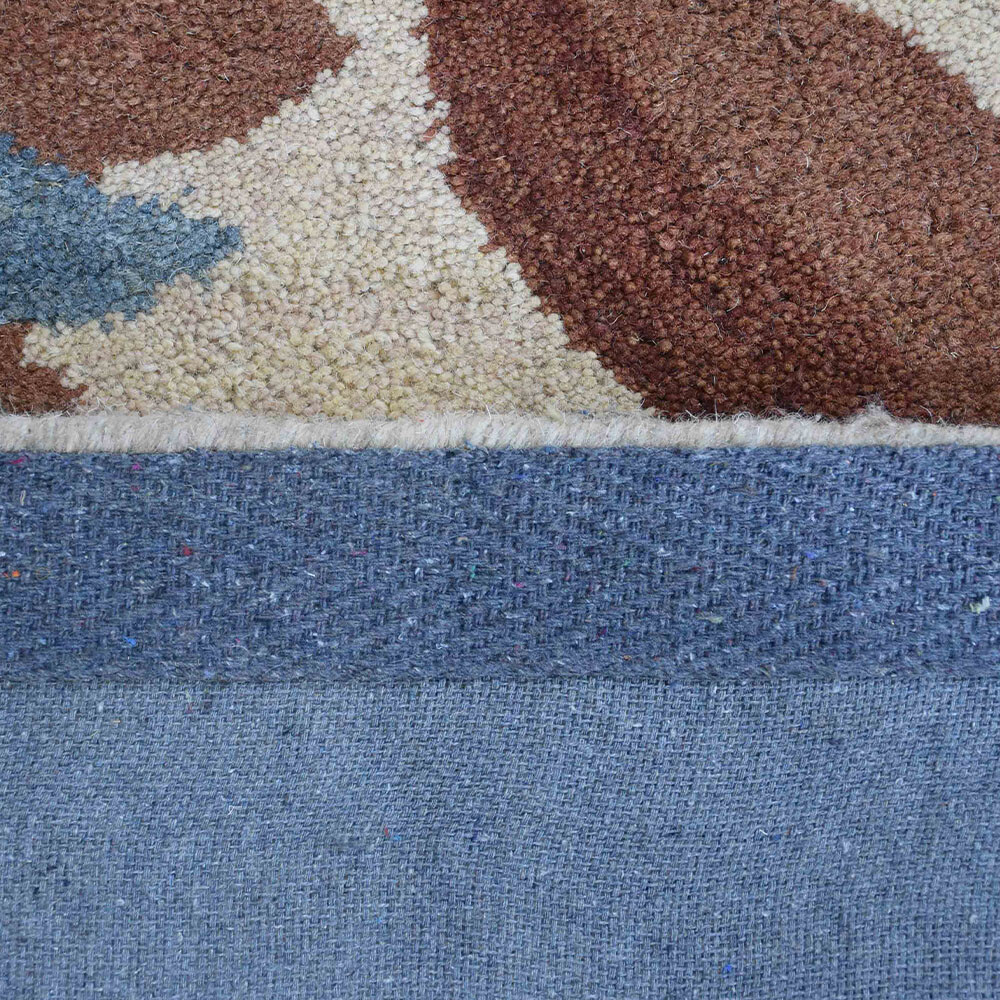 Hand Tufted Wool 5’x8′ Area Rug Contemporary Cream BBH Homes BBK03059