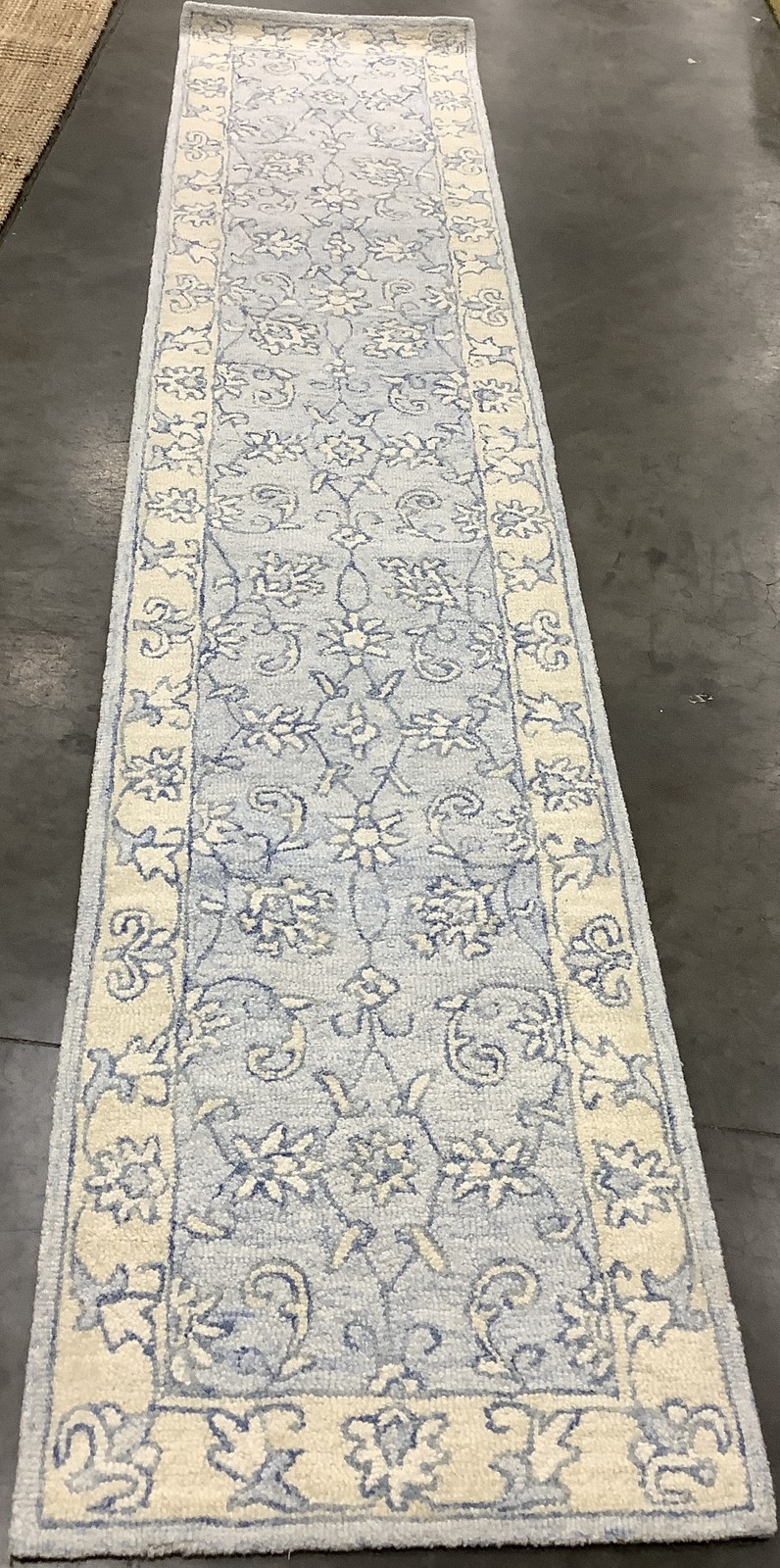 BLUE / BEIGE 2′-3″ x 11′-0″ Flaw in Rug, Reduced Price 1172683261 MLP535M-211