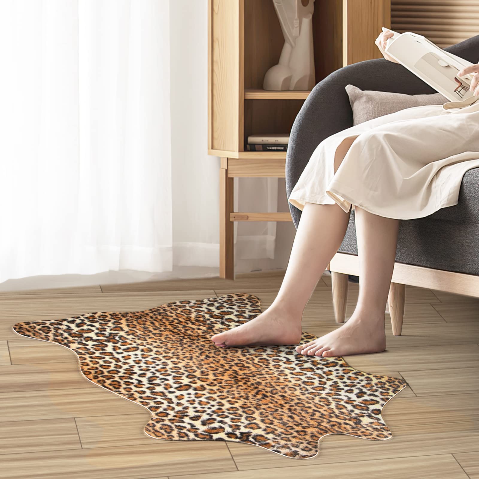 MACEVIA Leopard Rug Cheetah Print Rugs Western Decor for Living Room Bedroom …