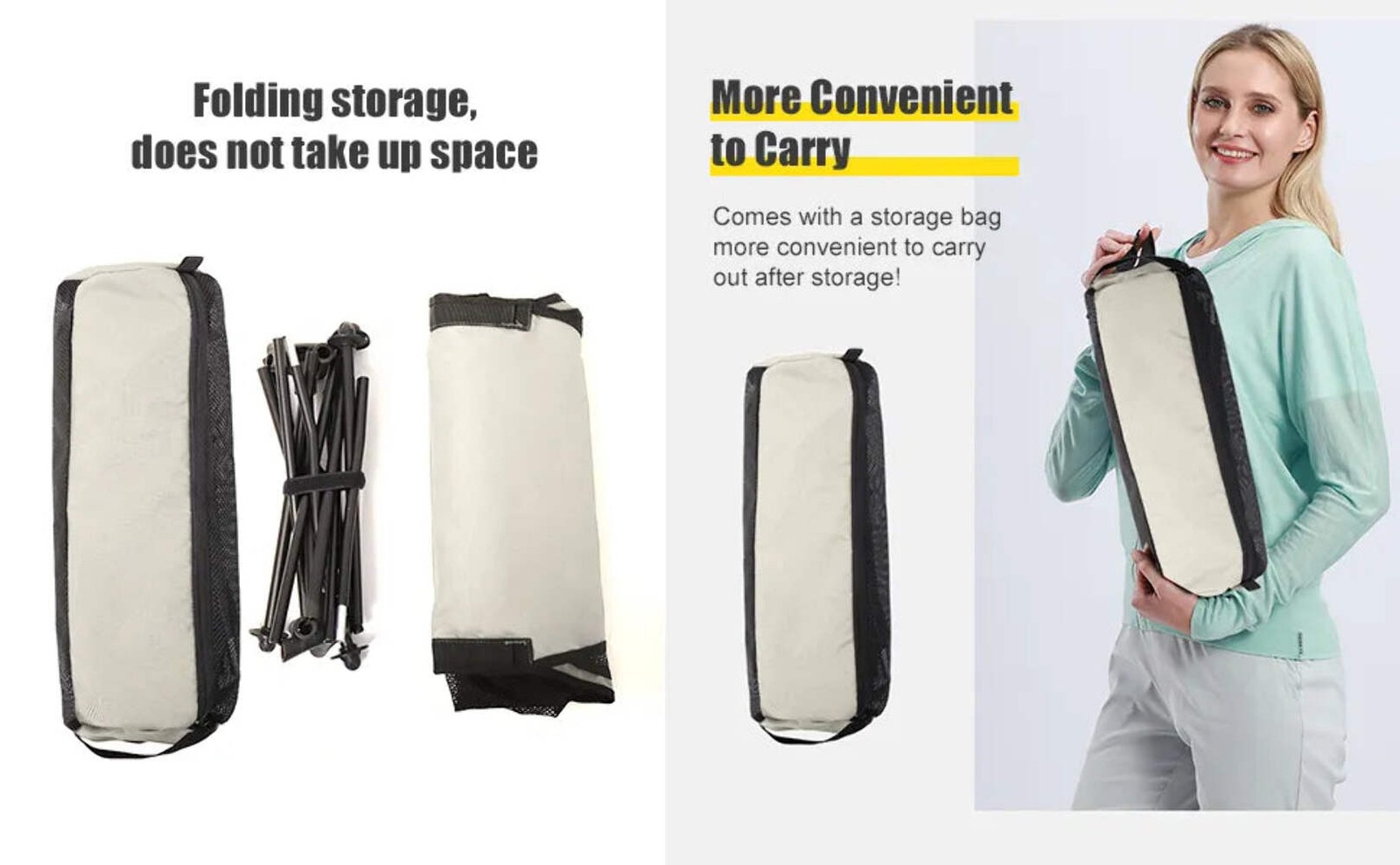Portable Camping Chair – Lightweight Aluminum Alloy with Headrest