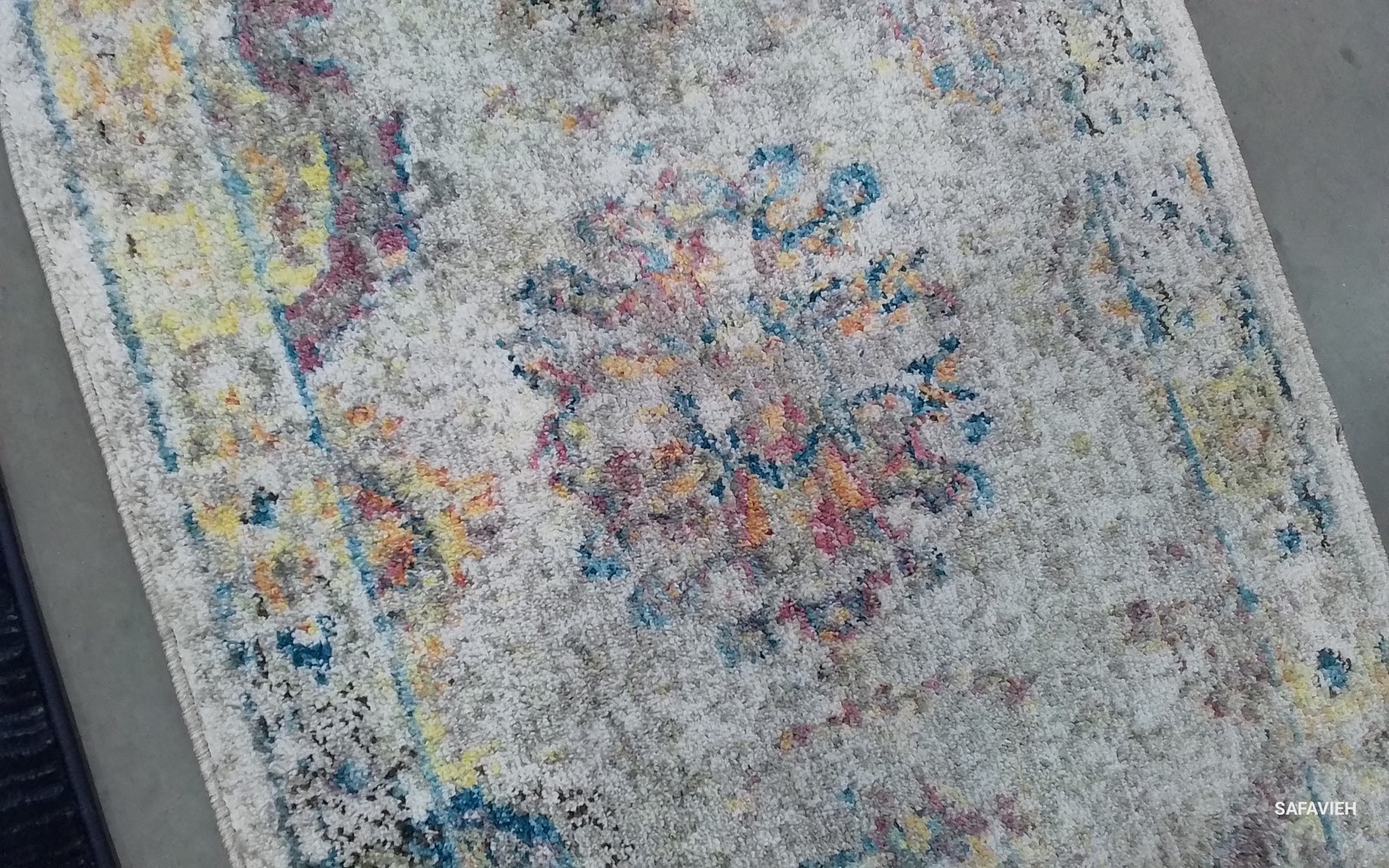 LIGHT GREY / BLUE 2′-3″ x 8′-0″ Flaw in Rug, Reduced Price 1172808385 BTL359A-28