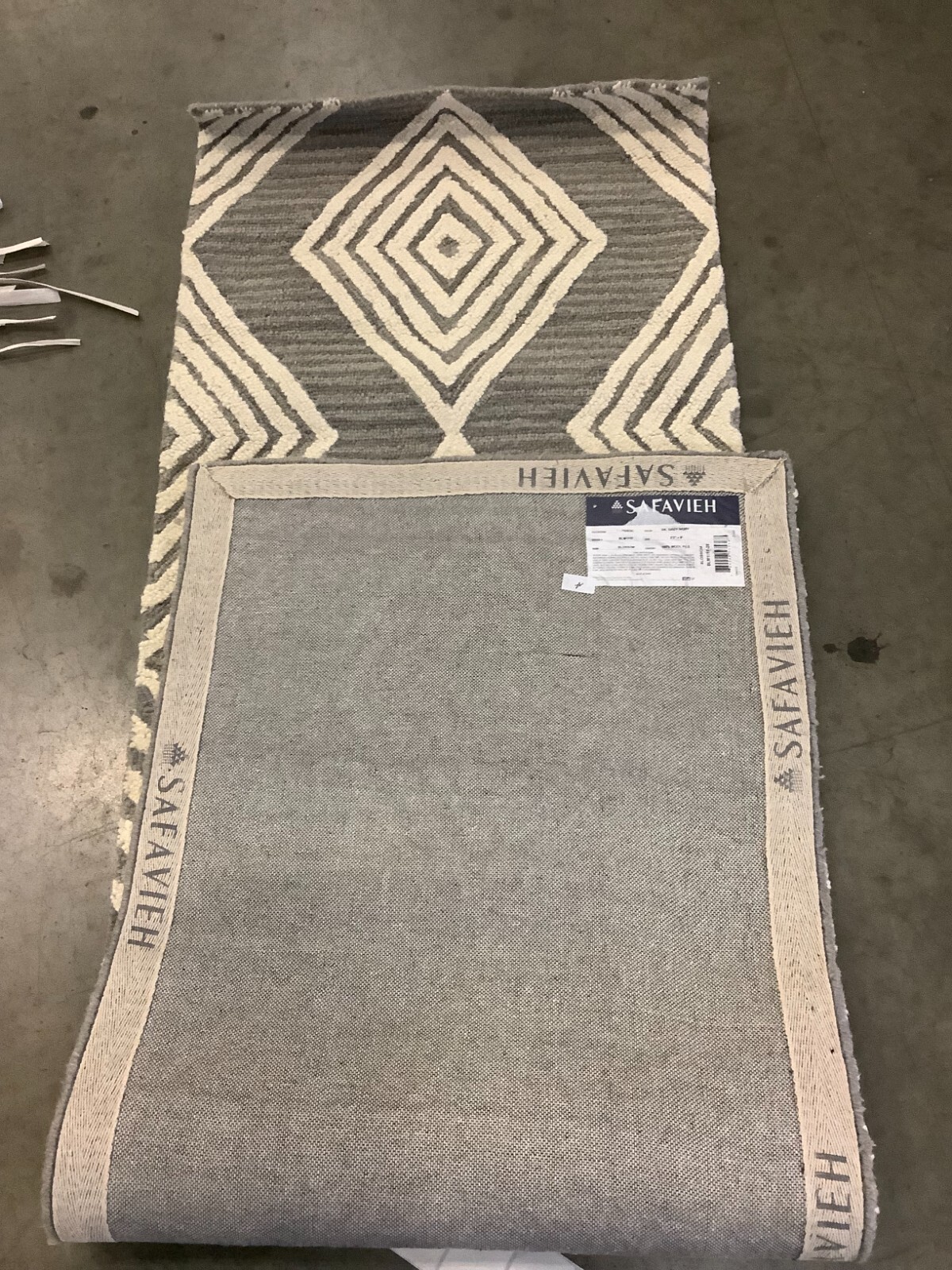 DARK GREY / IVORY 2′-3″ x 8′-0″ Cut on Rug, Reduced Price 1172675883 BLM111F-28