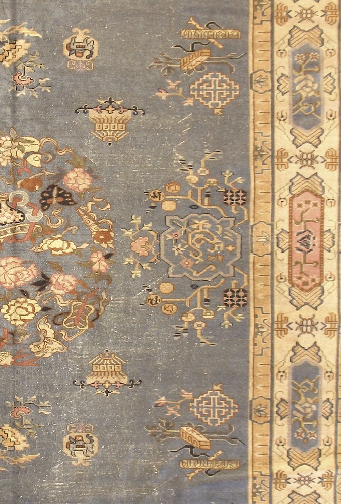 Antique Chinese Rug 9.4′ x 12.8′