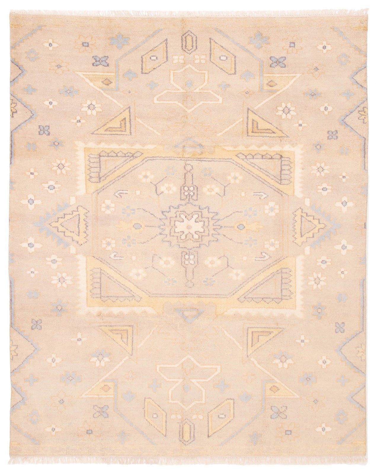 Traditional Hand-knotted Carpet 8’1″ x 10’1″ Wool Oriental Area Rug