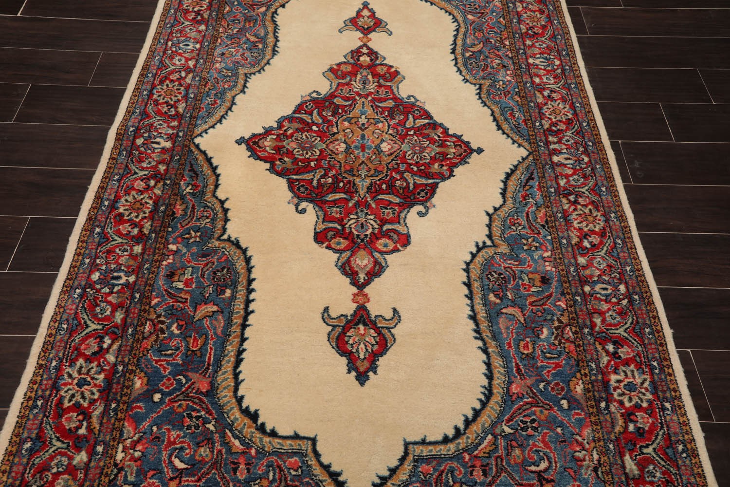 4’4″ x 6’5″ Hand Knotted 100% Wool Authentic Tabrizz Traditional Area Rug Ivory