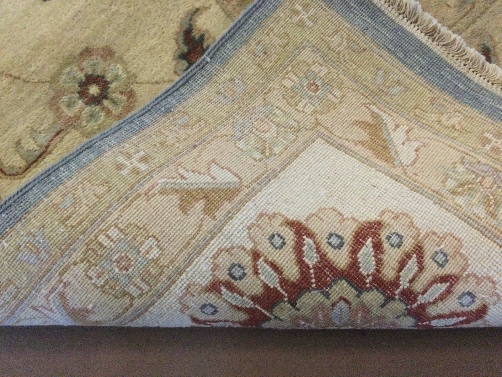 12’ X 18’ Light Blue Beige Ziegler Hand Knotted Large Oriental Rug Oversized