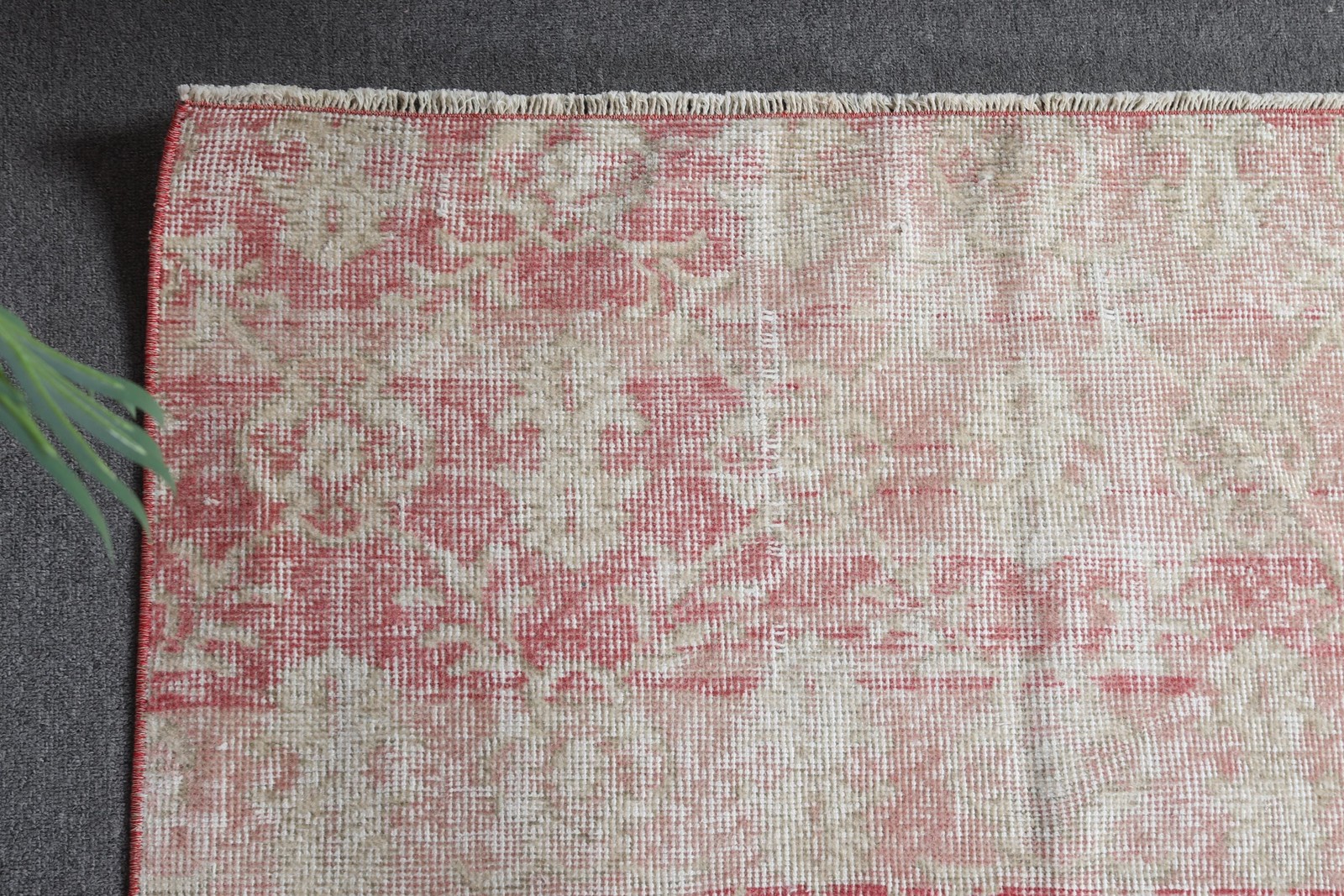 5,2×10,4 ft Large Vintage Rug, Red Ikat Turkish Rug