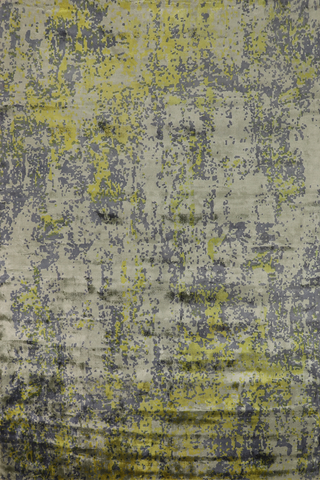 Abstract Modern Hand-knotted Rug 7×10 ft Contemporary Living Room Wool Carpet