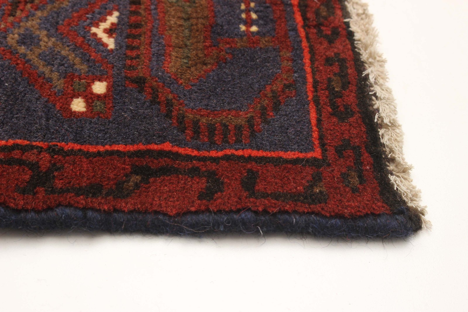 Vintage Hand-Knotted Area Rug 4’1″ x 6’3″ Traditional Oriental Wool Carpet