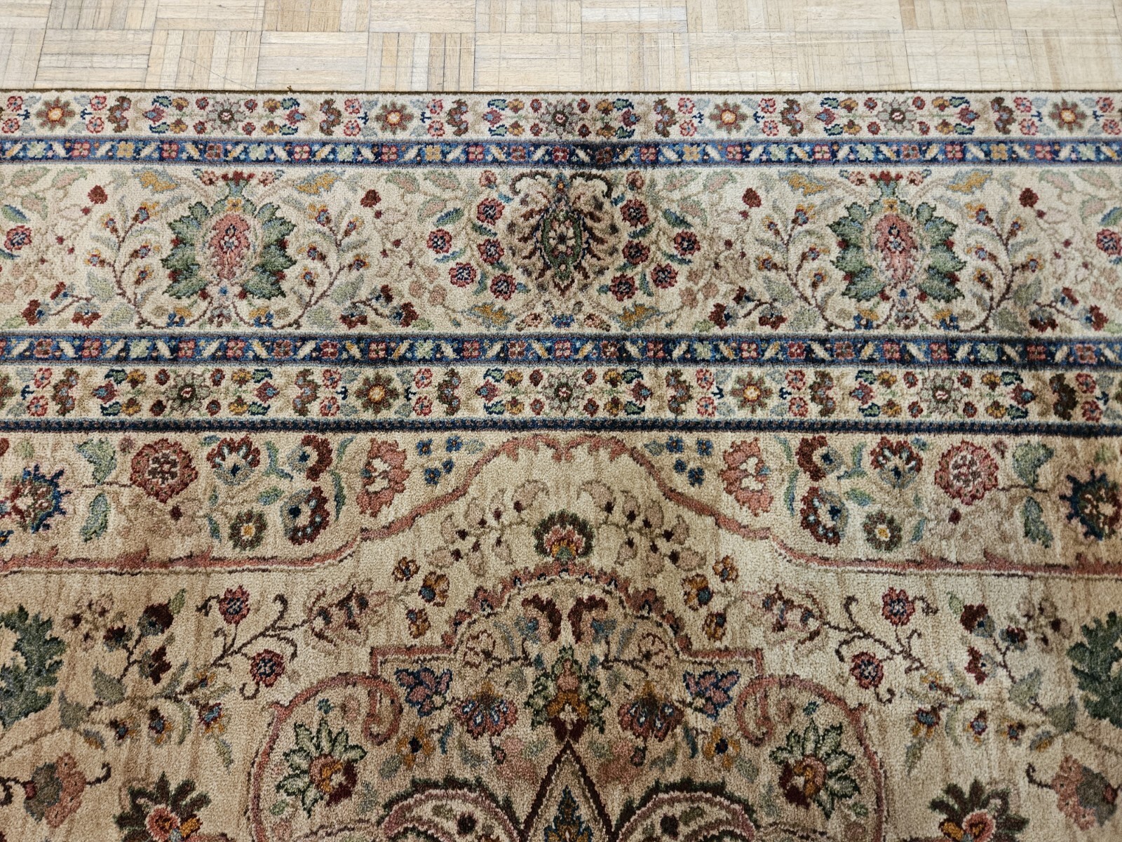 9×12 KARASTAN SAMOVAR TEAWASH MEDALLION 909 100% WOOL RUG – VERY GOOD CONDITION