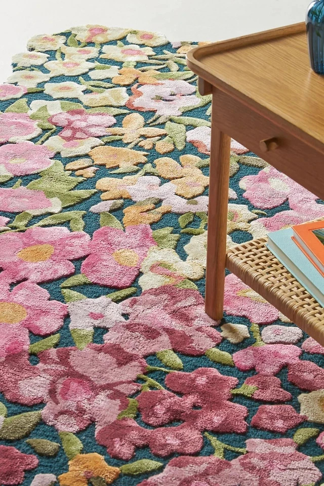 Cassia – Pink, Hand-Tufted Wool & Viscose Soft Area Rug Carpet