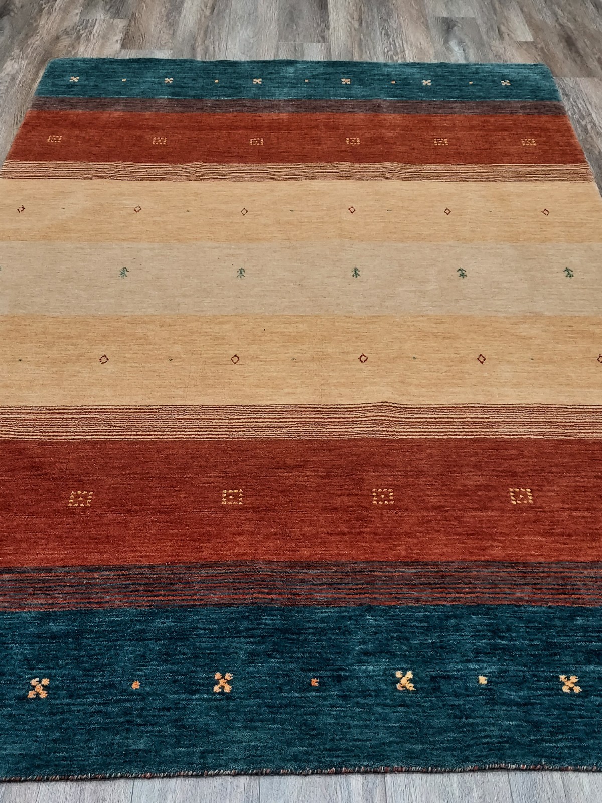 Bohemian Oushak Gabeh Rug,Oushak Turkish Rug,HandMade Contemporary Rug 5.5×8 Ft