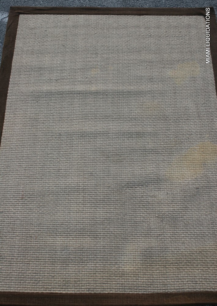 Home Accents Rectangular Rug 100% jute center R271002 Natural Brown 5×7′