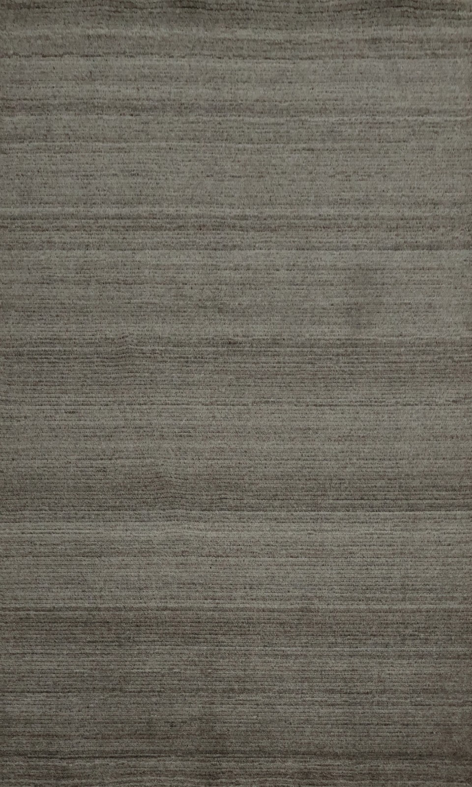 Contemporary Gray Rug Handmade Wool Modern with Subtle Linear Design 4×6