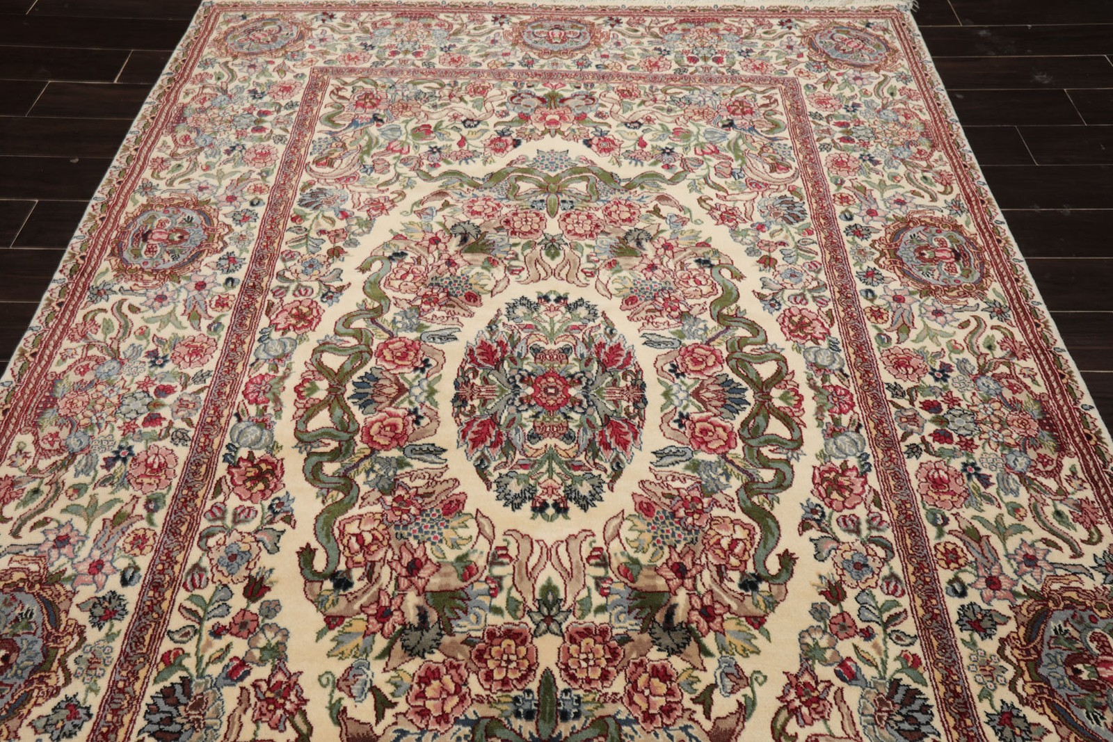 6×9 Hand Knotted New Zealand Wool French Aubusson Savonnerie Plush Pile Rug