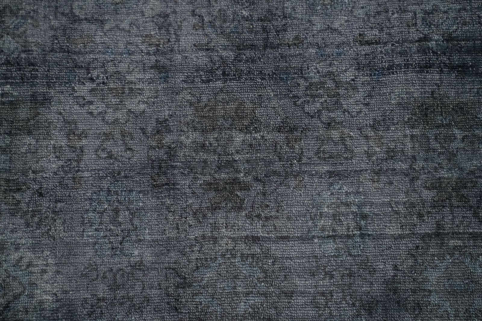 Handmade Silk Carpet Charcoal Oushak Area Rug 6×8 Ft Contemporary Oriental Rug