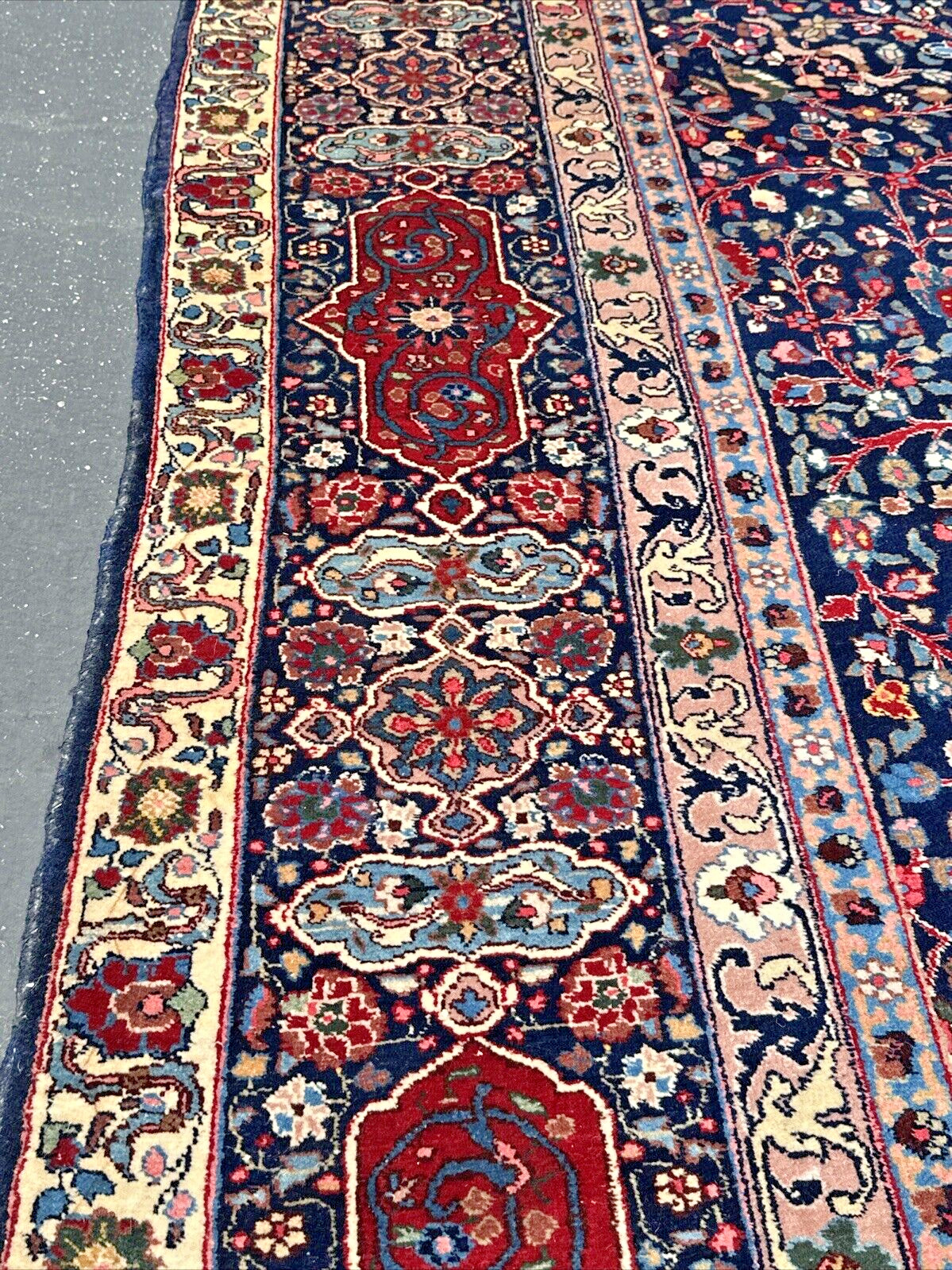 Auth: 1930’s Antique Rug Tabreez V n A Museum Collectors Masterpiece 12×18