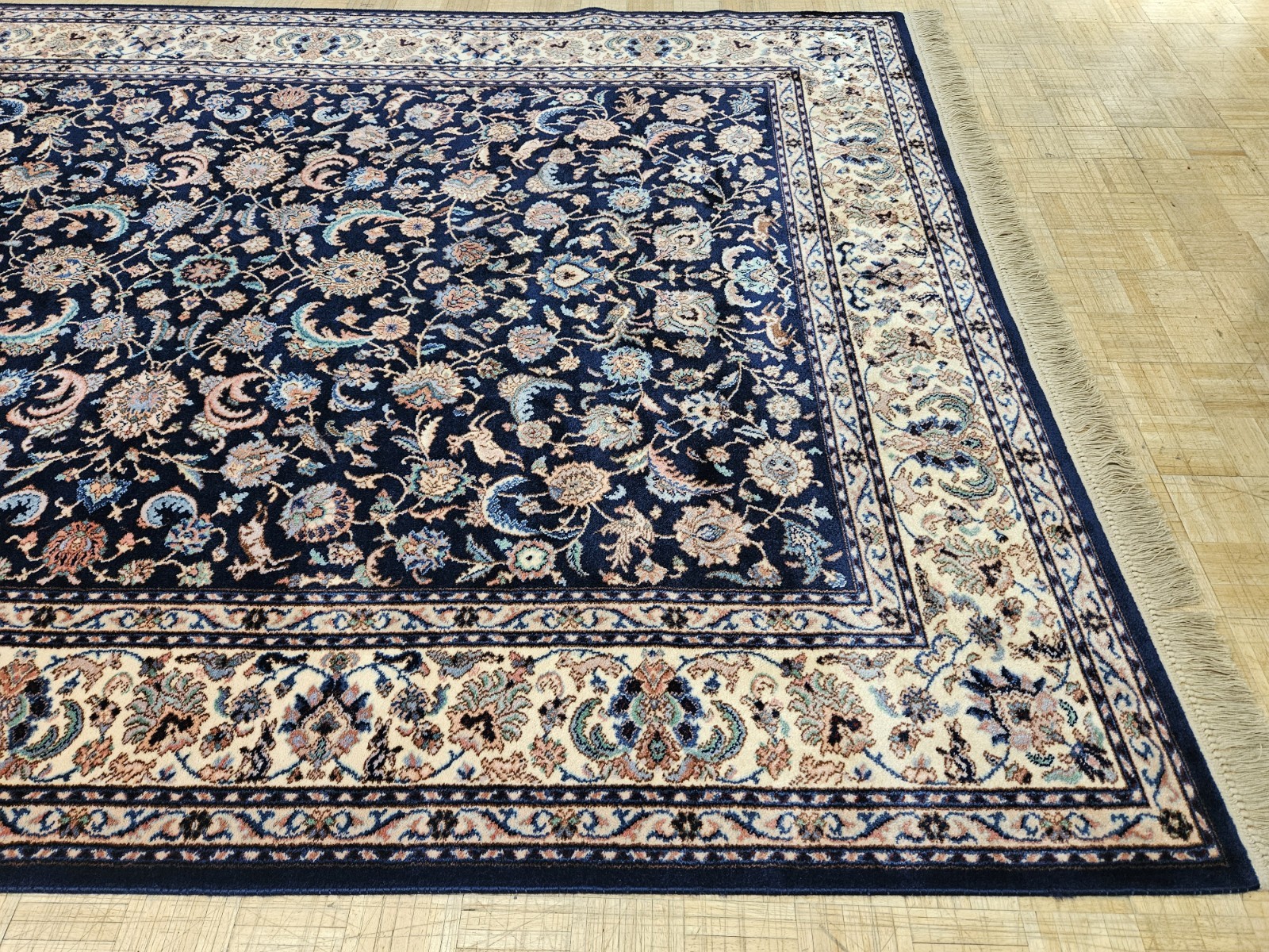 9×12 KARASTAN INDIGO TAB RIZ 700 – 747 100% WOOL RUG VERY GOOD CONDITION