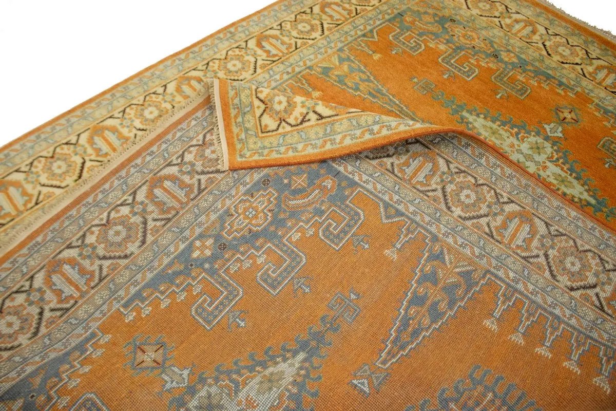 Handmade Indo-Viss Oriental Rug Vintage Style Carpet Farmhouse Decor 8X10 ft