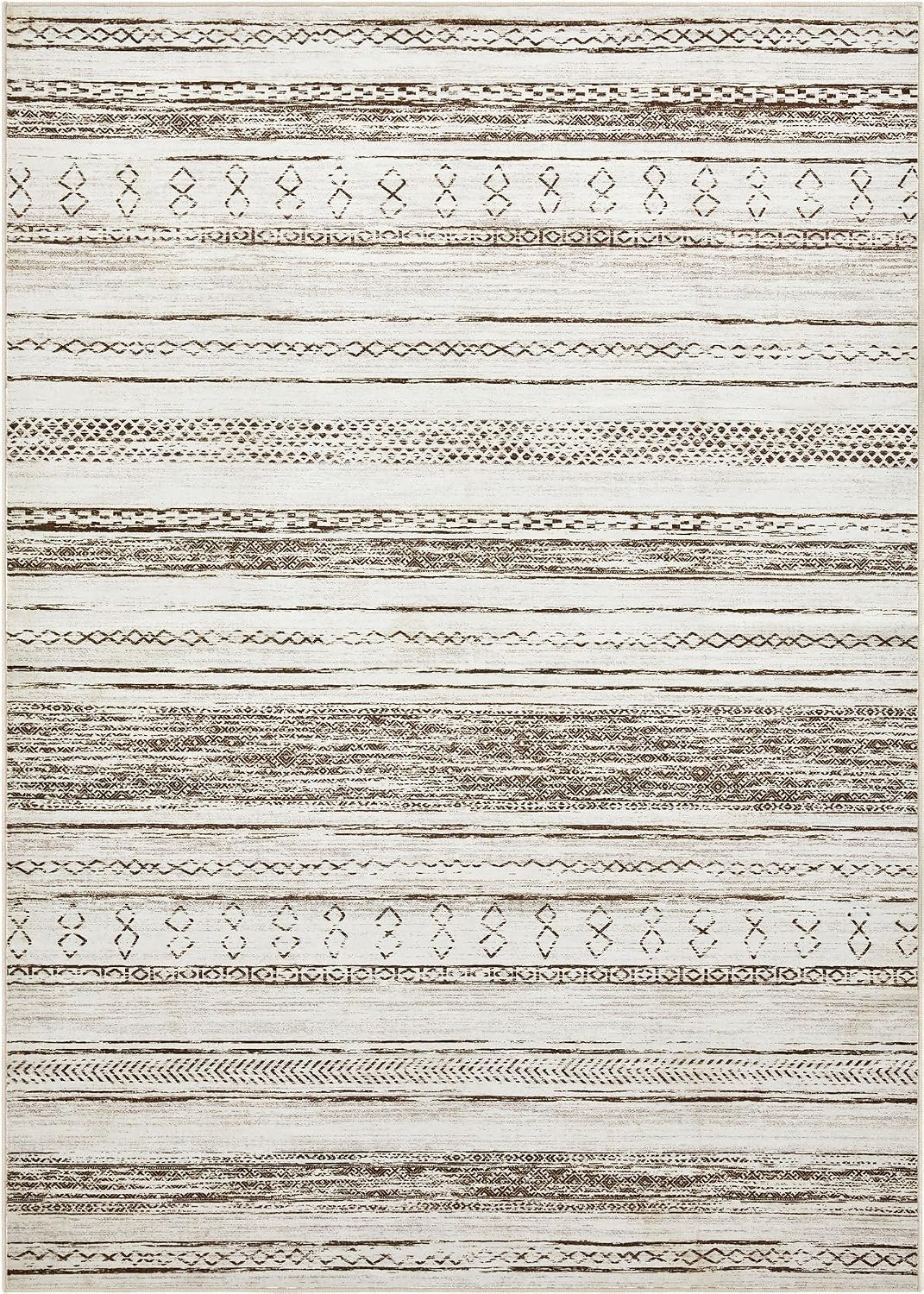 Boho Moroccan 9′ X 12′ Rug – Soft, Stain Resistant, and Elegant for Every Room