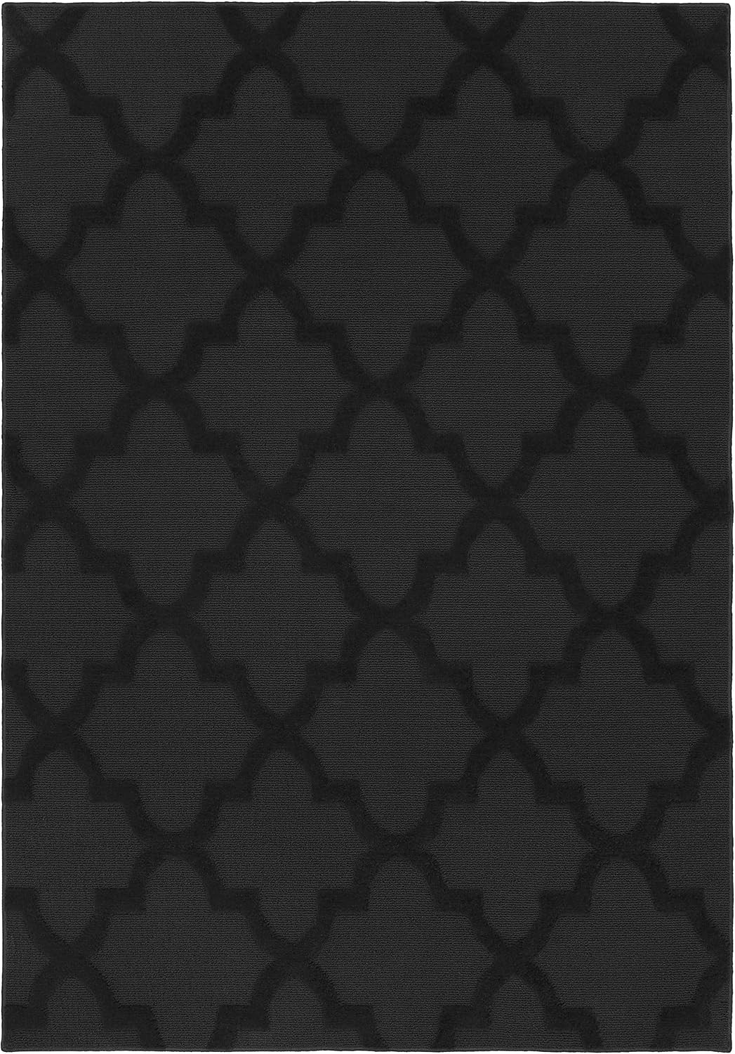 Quatro 5 Ft. X 7 Ft. Area Rug Black