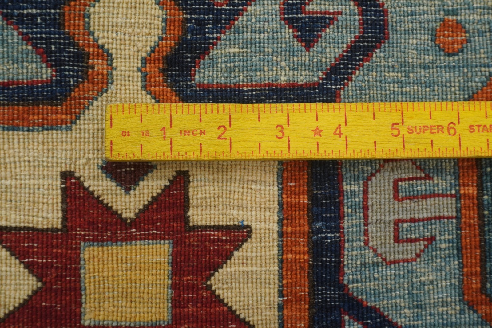 5×7 ft Blue Oushak Afghan Hand Knotted Wool Area Rug