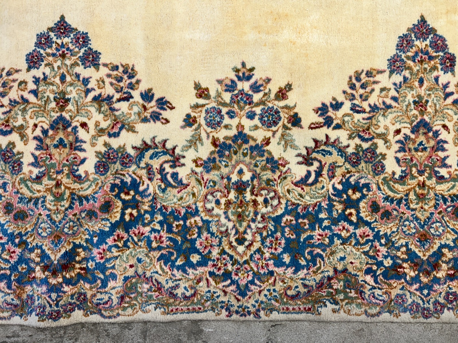 10’11″x14’9″ Hand-Knotted Wool Kermane Area Rug – 11×15 Handmade Carpet