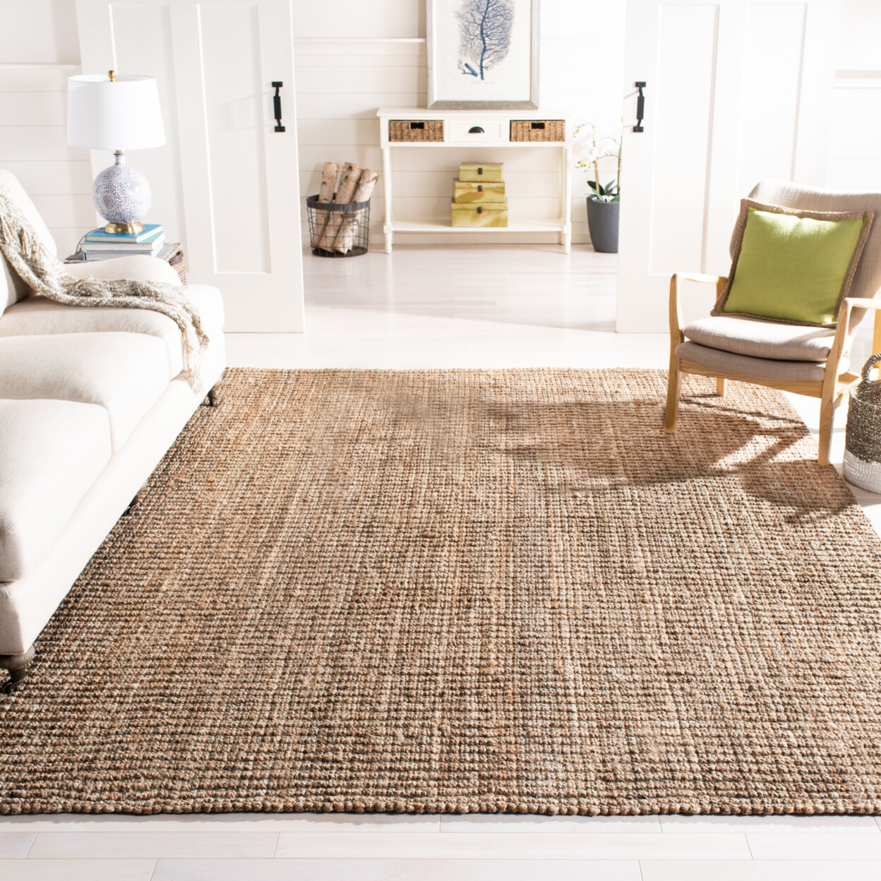 SAFAVIEH Natural Fiber NF447M Natural / Grey Rug