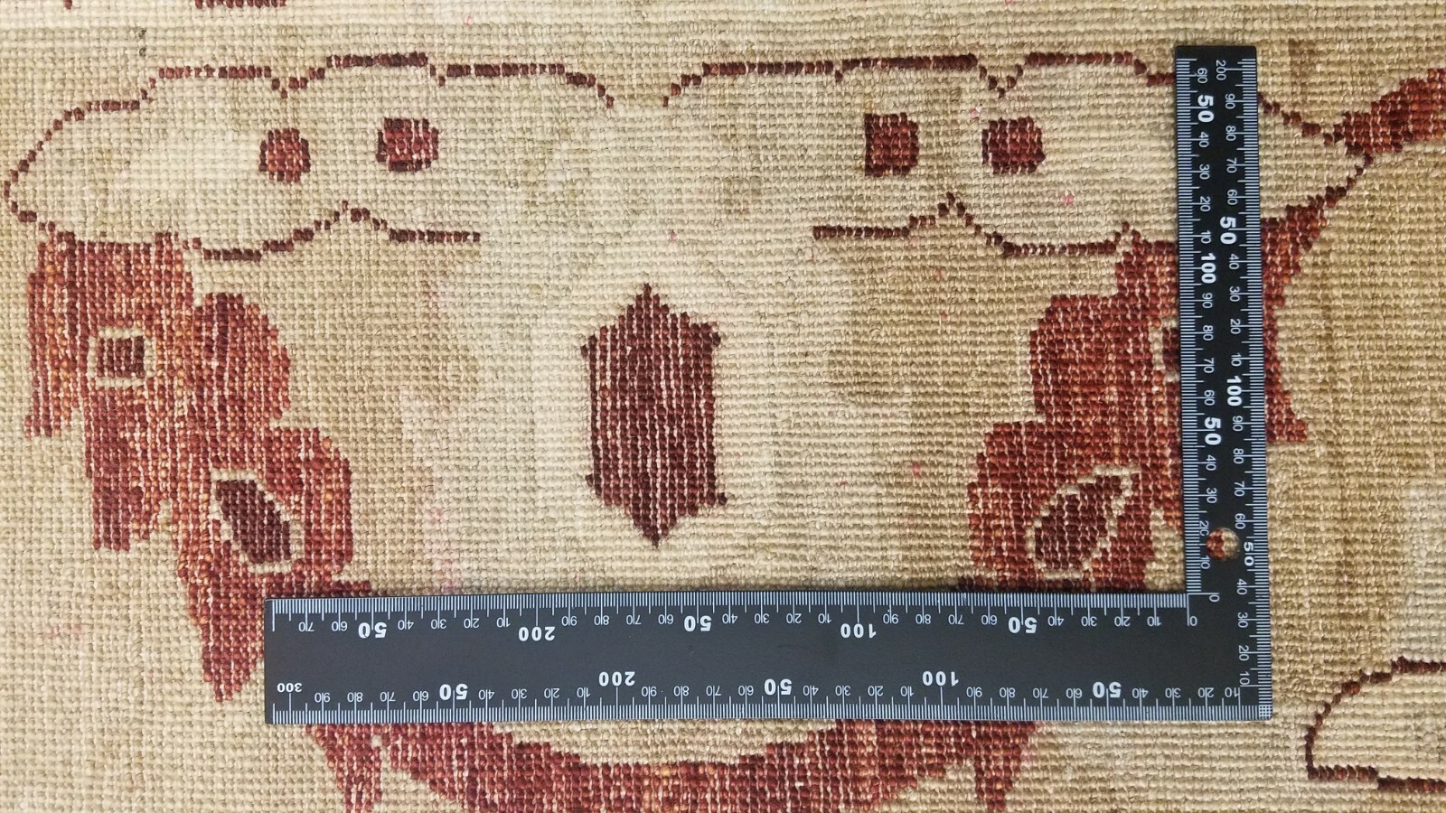 ANTIQUITY HAND-KNOTTED TURKISH OUSHAK TRIBAL-ZIGLAR WOOL MUTED RUG 9′ X 12′