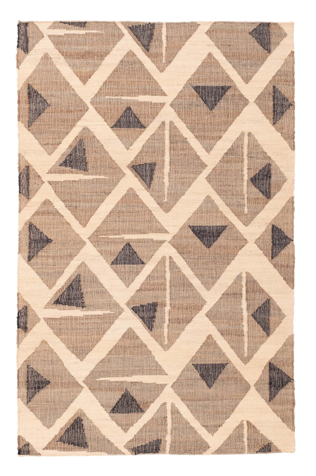 Vintage Hand Woven Area Rug 5’1″ x 8’0″ Traditional Jute Oriental Carpet