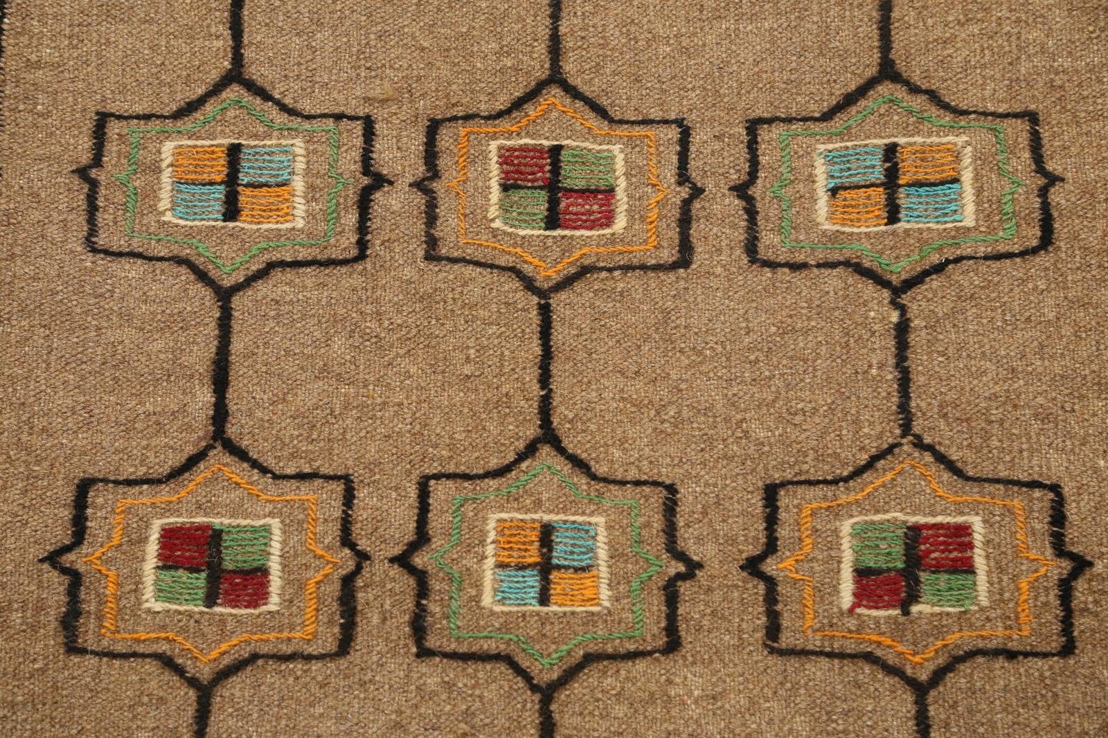Tribal Sumak Kilim Hand-Woven Geometric Oriental Area Rug Traditional Carpet 4×6