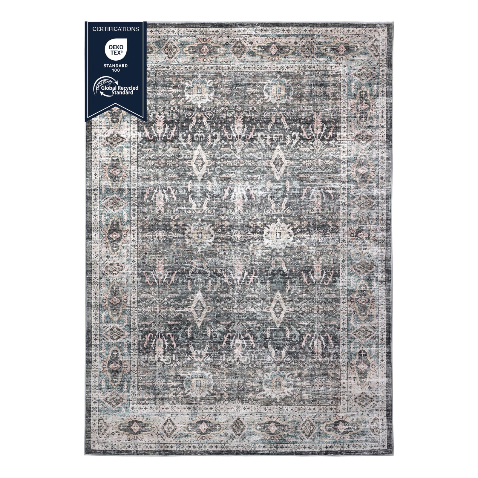 Machine Washable Area Rug, Soft & Durable, Non-Slip, Stain Resistant Rug for …