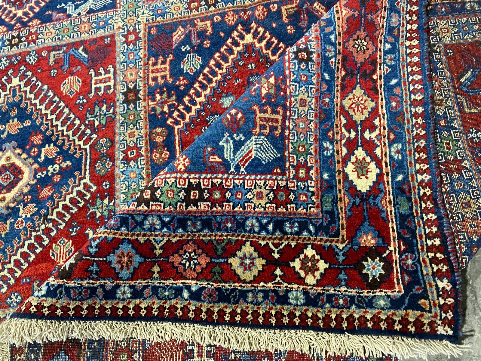 6.6 x 10.6 Perrsian Yalahmeh Rare Rug Best Tribbal Wool Carpet #B-79995