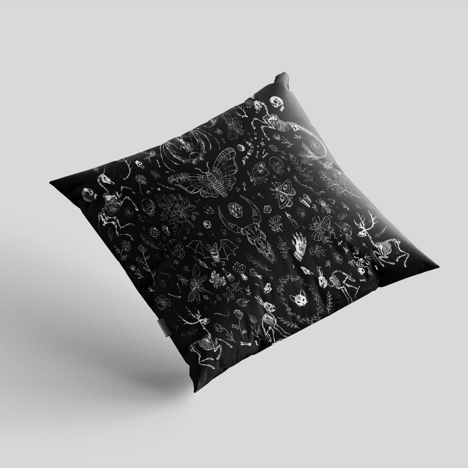 Mystic Pillow Cover, Gothic Cushion, Occult Home Decor, Witchy Room Accessories,