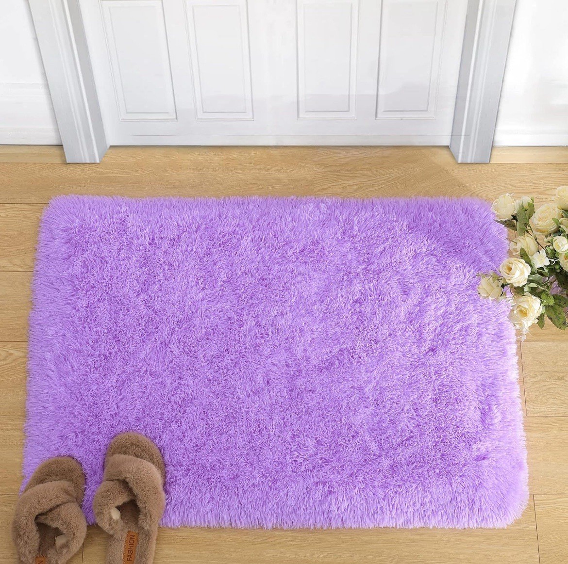 Modern Soft Small Fluffy Shaggy Area Rug for Living Room or Kids Bedroom or Baby