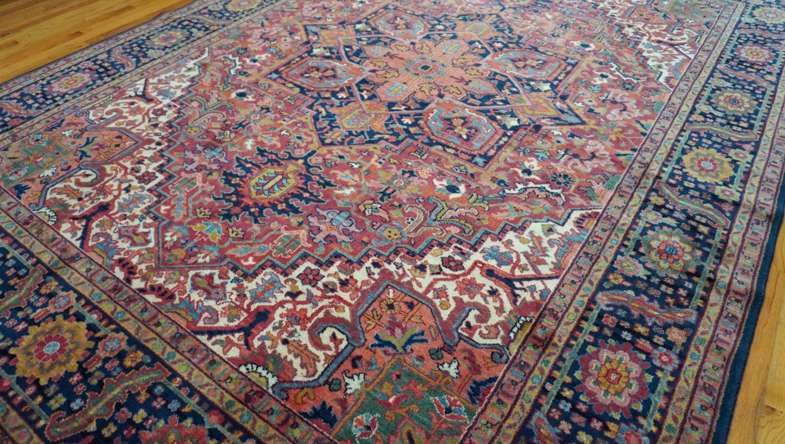 Authentic Karastan Herizz 700-726 Wool Room Size Rug 8’8″ x 12′ Excellent