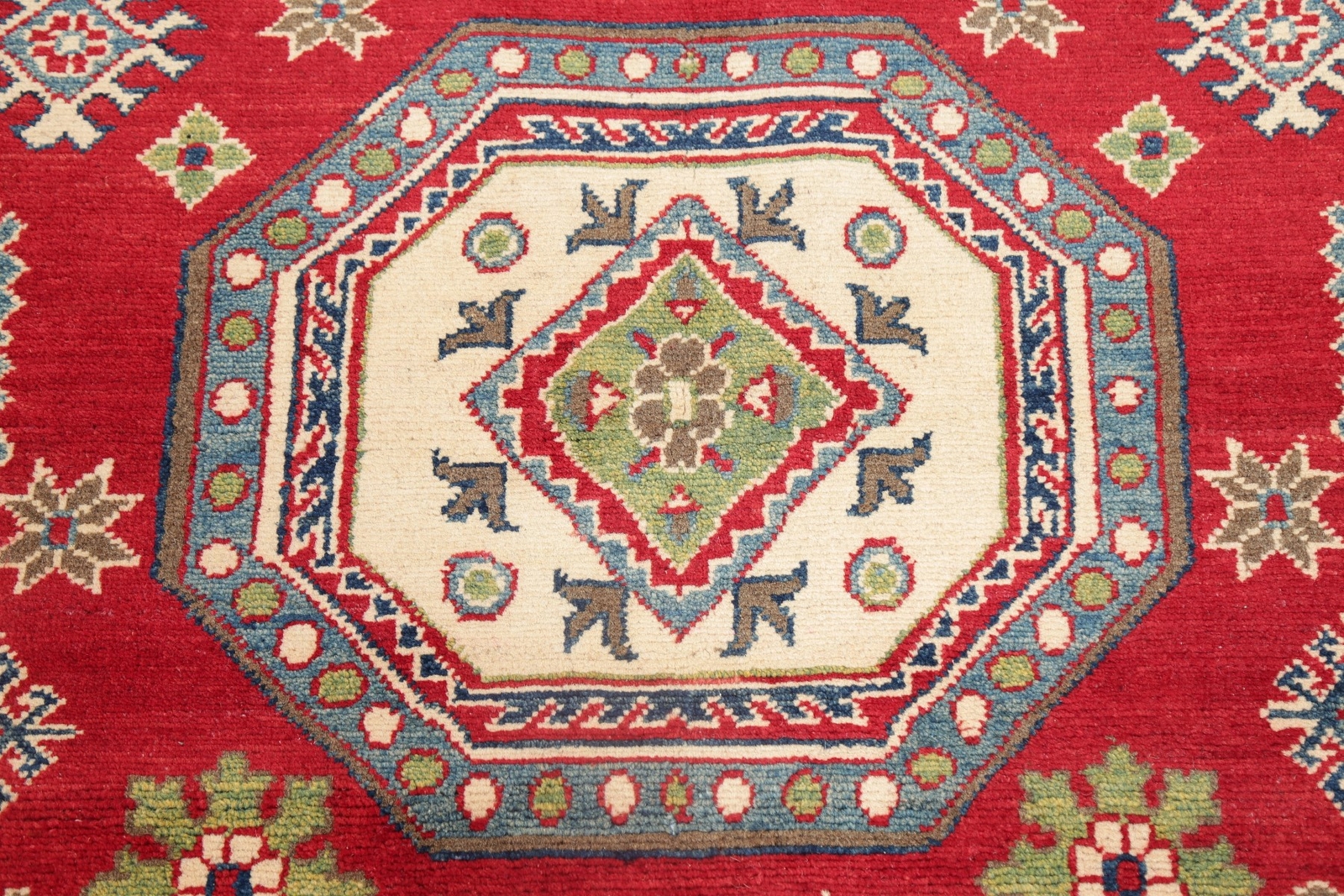 Geometric South-west Super Kazak Oriental Area Rug Hand-made Living Room 7’x10′