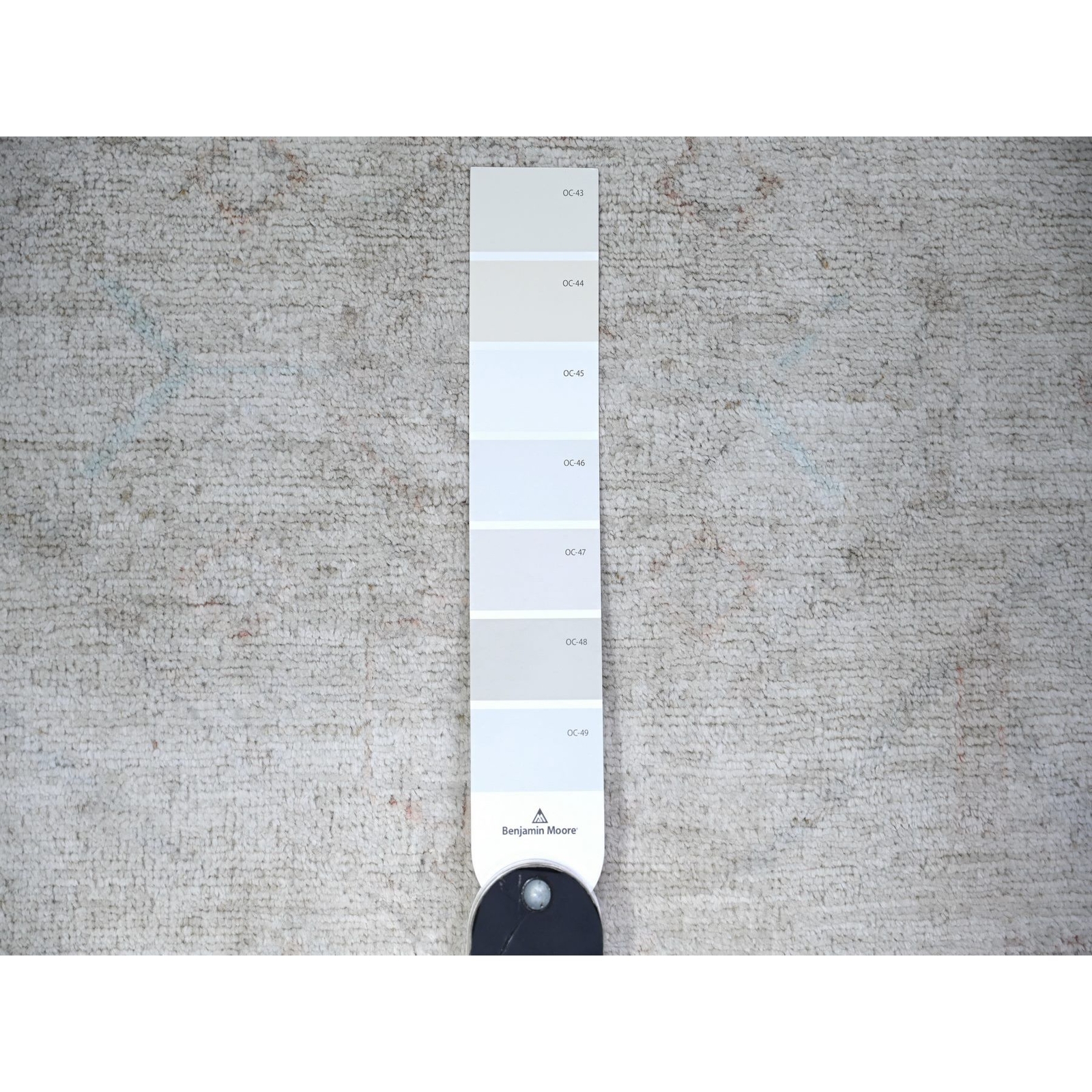 3’1″x5′ White Hand Knotted 100% Wool White Wash Peshawar Design Rug R74650