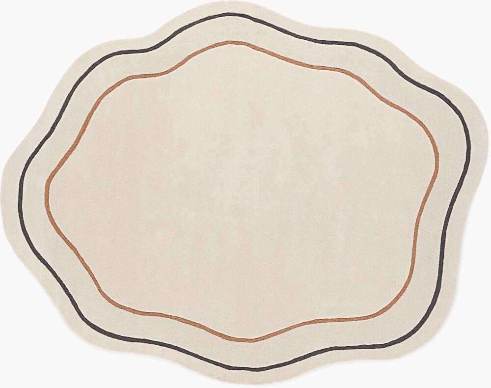 LUMI Hand Tufted Irregular Shaped New Zealand Wool Area Rug for Home Decor…..