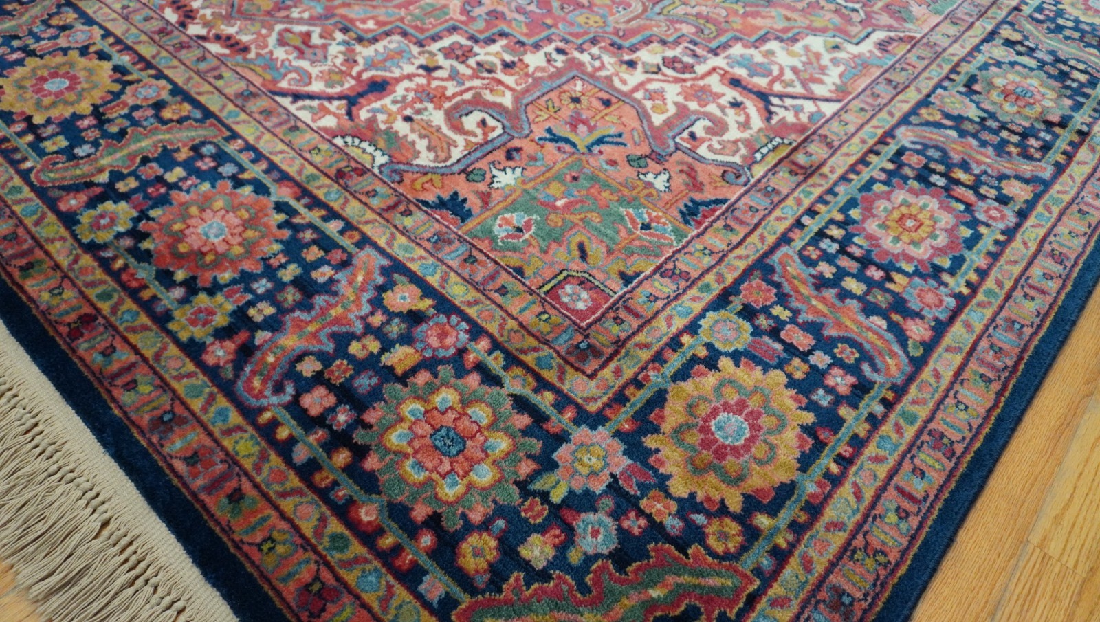 Authentic Karastan Herizz 700-726 Wool Room Size Rug 8’8″ x 12′ Excellent