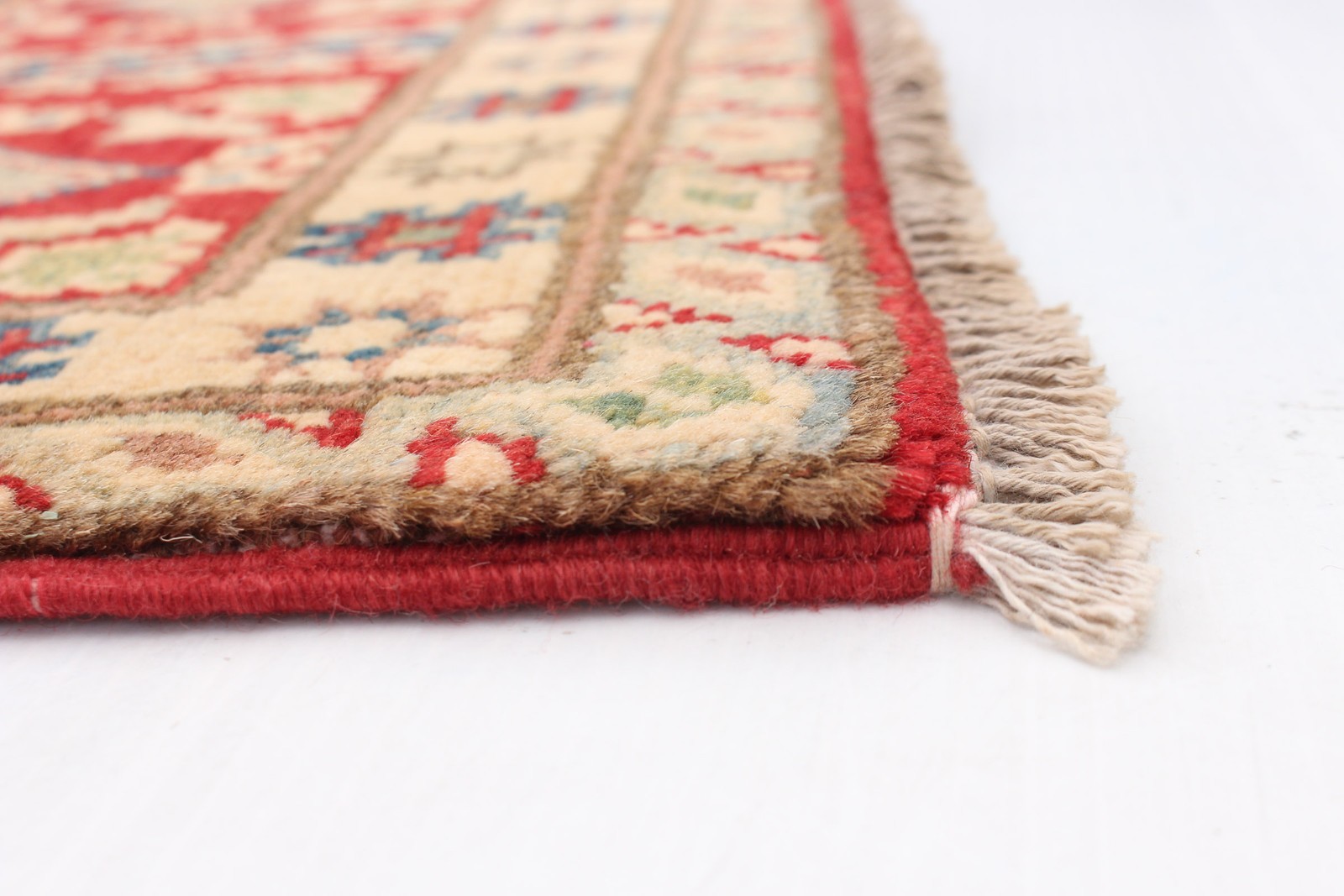 Traditional Hand-Knotted Geometric Area Rug 6’7″ x 9’8″ Oriental Wool Carpet