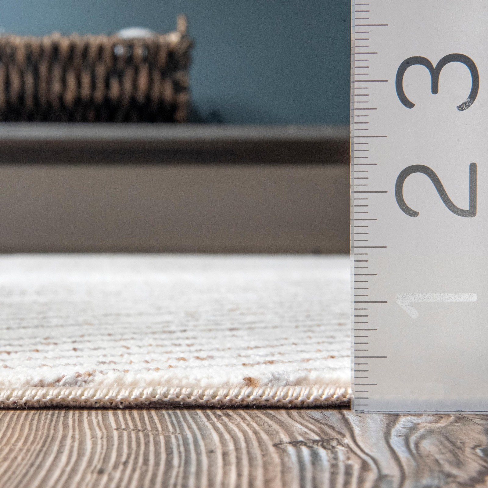Nuloom Fringed Performance Jazlyn Beige/Ivory 4 X 6 Abstract Soft And Cozy High