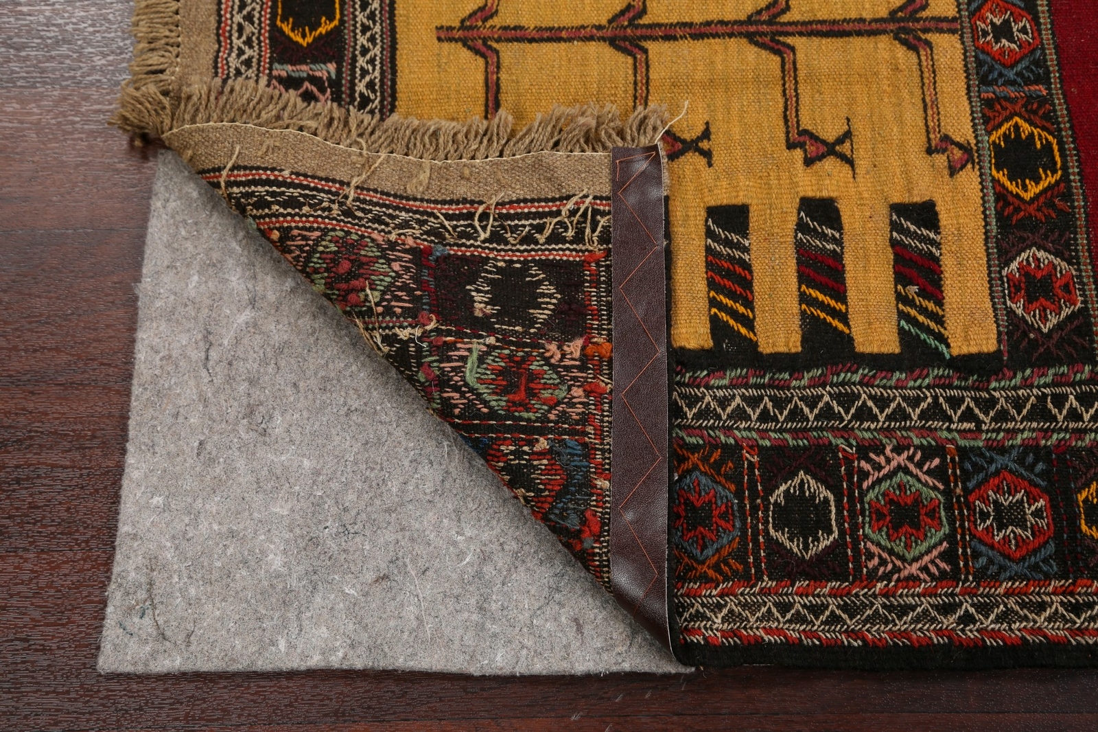 Tribal Sumak Kilim Hand-Woven Area Rug Geometric Nomad Home Decor Carpet 3×6 ft
