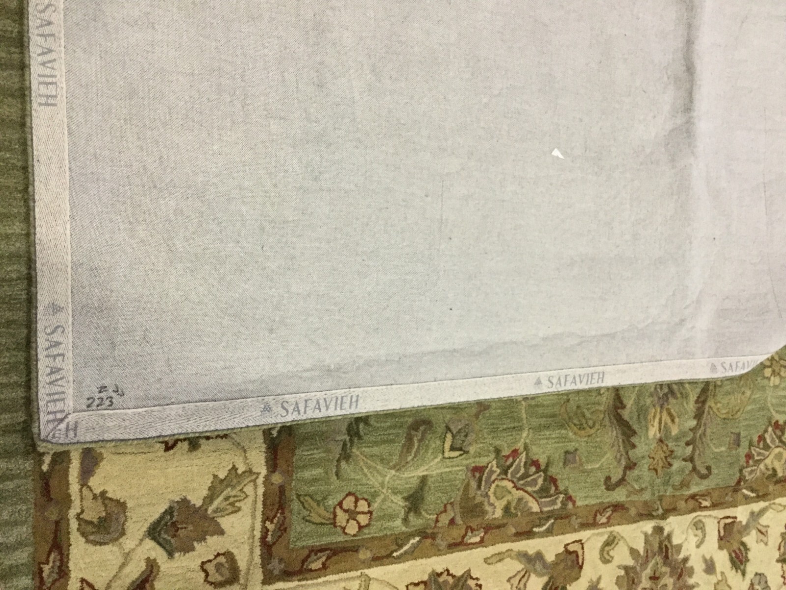 GREEN / GOLD 9′-6″ X 13′-6″ Flaw in Rug, Reduced Price 1172659861 HG343A-10
