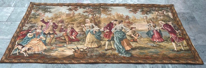 Vintage French Romantic Large Pictorial Tapestry Home Decor 3x6ft