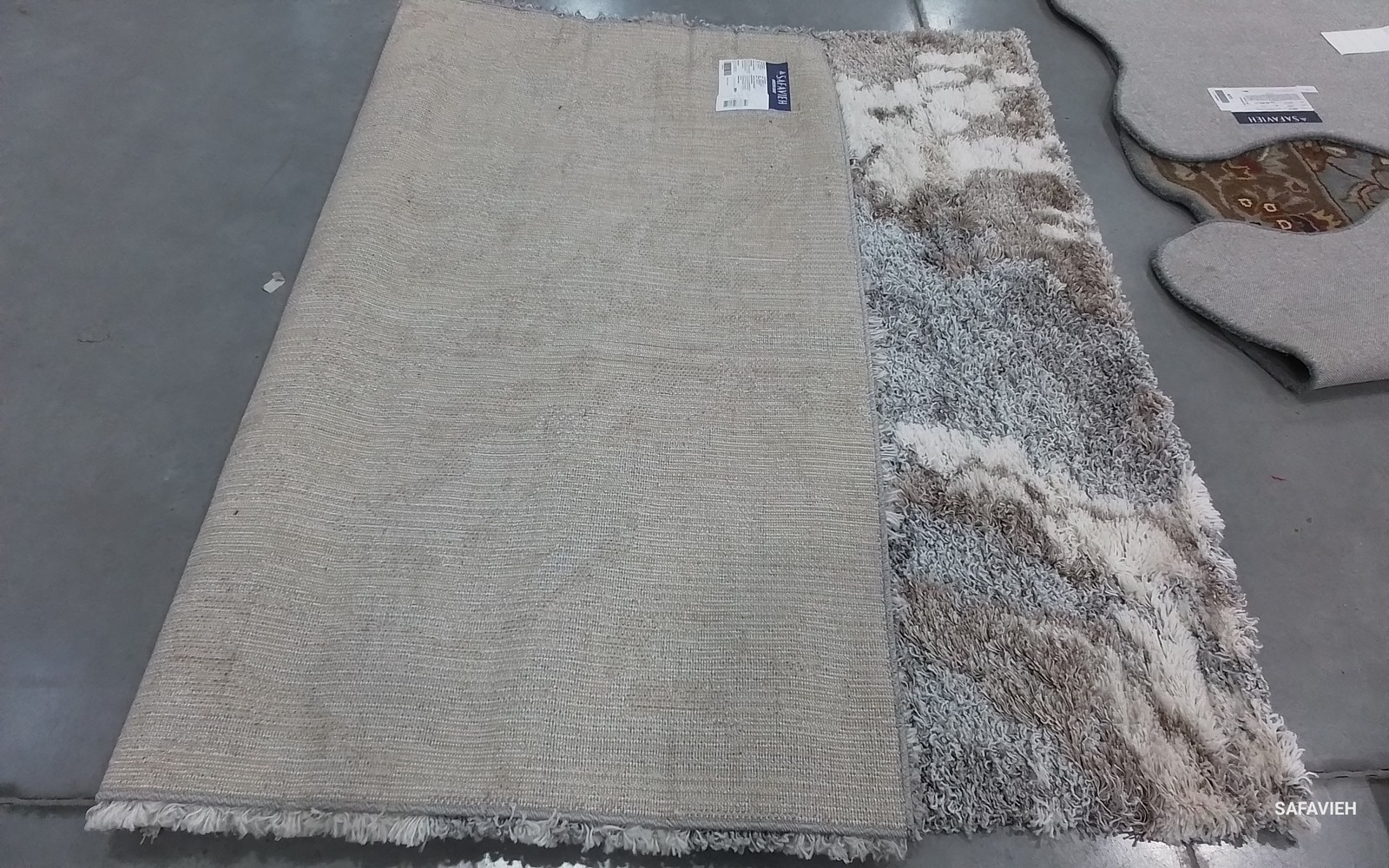 TAUPE / BLUE 5′-3″ x 7′-7″ Flaw in Rug, Reduced Price 1172808997 HZN890E-5