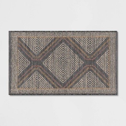 2'3"x3'9" Washable Tapestry Accent Rug Gray – Threshold